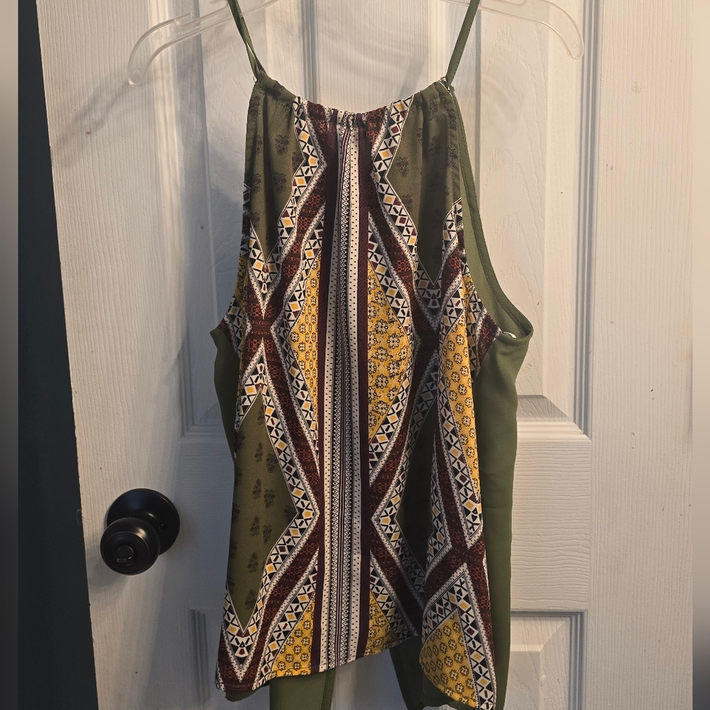 Mine Olive Green Top